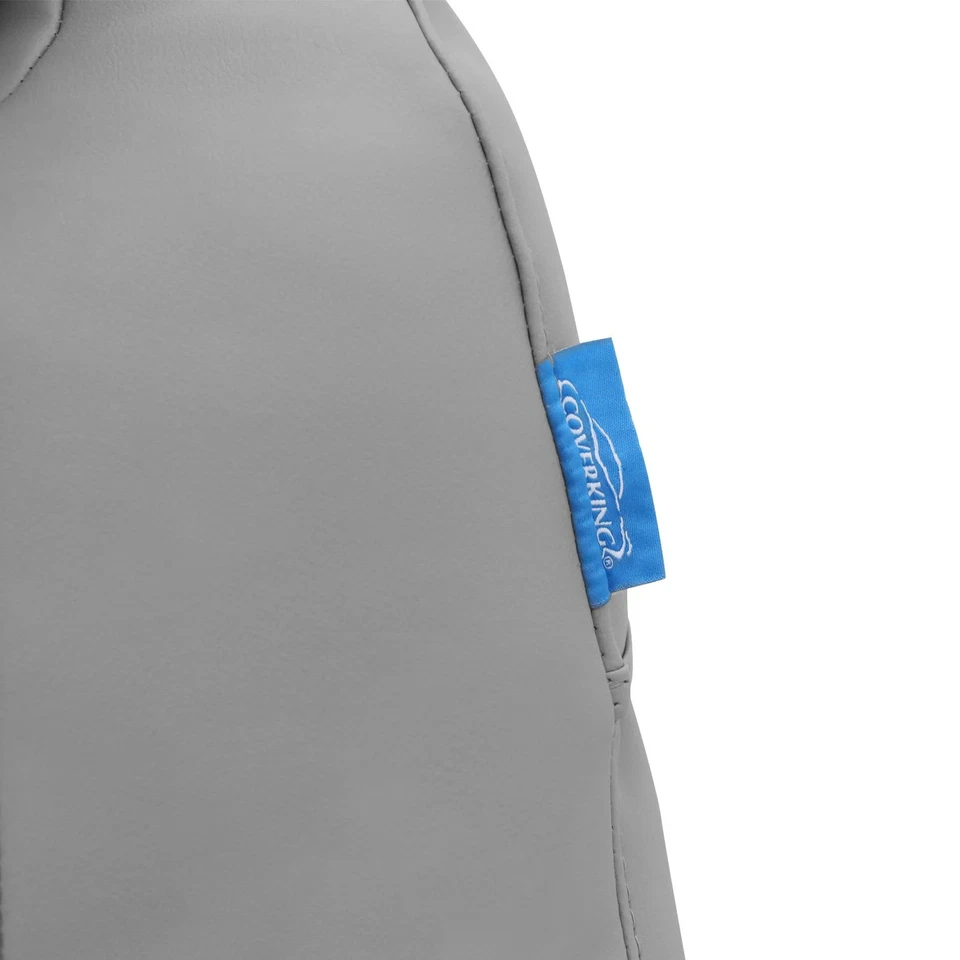 For Lexus LX570 08-11 Premium Leatherette 1st Row Light Gray Custom Seat Covers - Image 4 of 4