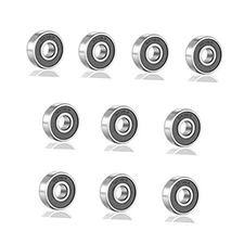 SHKI ［10 Pack］ 608 2RS Ball Bearings – Bearing Steel and Double Rubber Sealed 