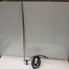 Single Side Mount Radio Antenna Chrome Base Standard Universal Fit