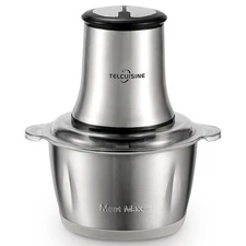 Electric Meat Grinders Food processor Chopper 300W with Stainless Steel Bowl 4