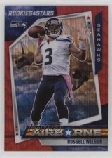 2021 Panini Rookies & Stars Airborne Red Wave Russell Wilson #AB-6 1fa0