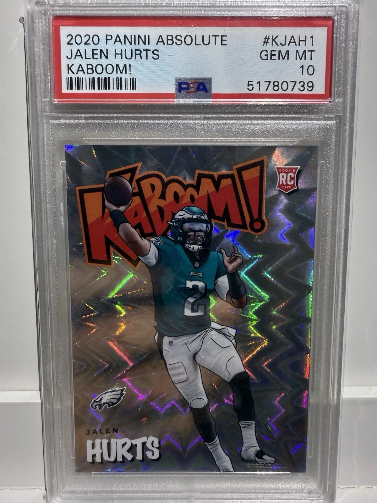 Jalen Hurts Panini Absolute Kaboom! #KJAH1 Base