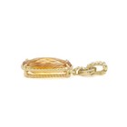 David Yurman 18k Yellow Gold Diamond Accent Citrine Twist Bezel Pendant #JB672-3 — photo 4