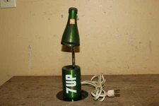 Rare Vintage 1970's 7Up Soda Pop Bottle Adjustable Metal Desk Lamp Sign WORKS