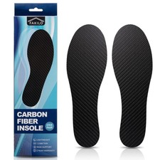 Carbon Fiber Insole 1 Pair, Carbon Fiber Insoles Shoes Insert for Men, Rigid ...