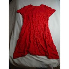 Old Navy Red Short Sleeve Rayon Fit Flare Mini Dress Womens XL