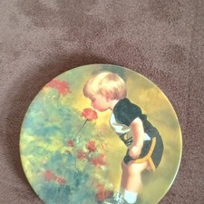 Pemberton & Oakes Grandma's Garden Porcelain Collector Plate 1989 Children Theme