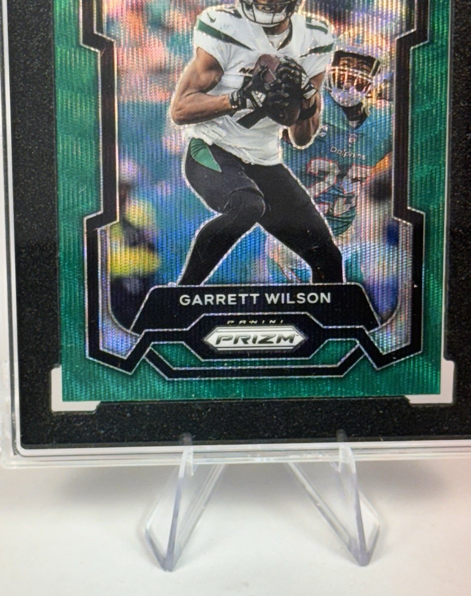 2023 Panini Prizm Garrett Wilson #233 Green Wave Prizm SGC 9 New