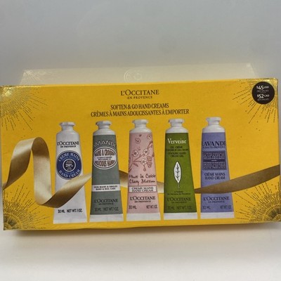 L occitane Soften & Go Hand Cream Gift Set  5 Pcs - New