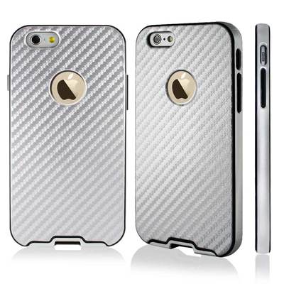 Mercury  iPhone 6 4.7'' PU Leather Silver TPU Bumper Skin Frame Case Cover 