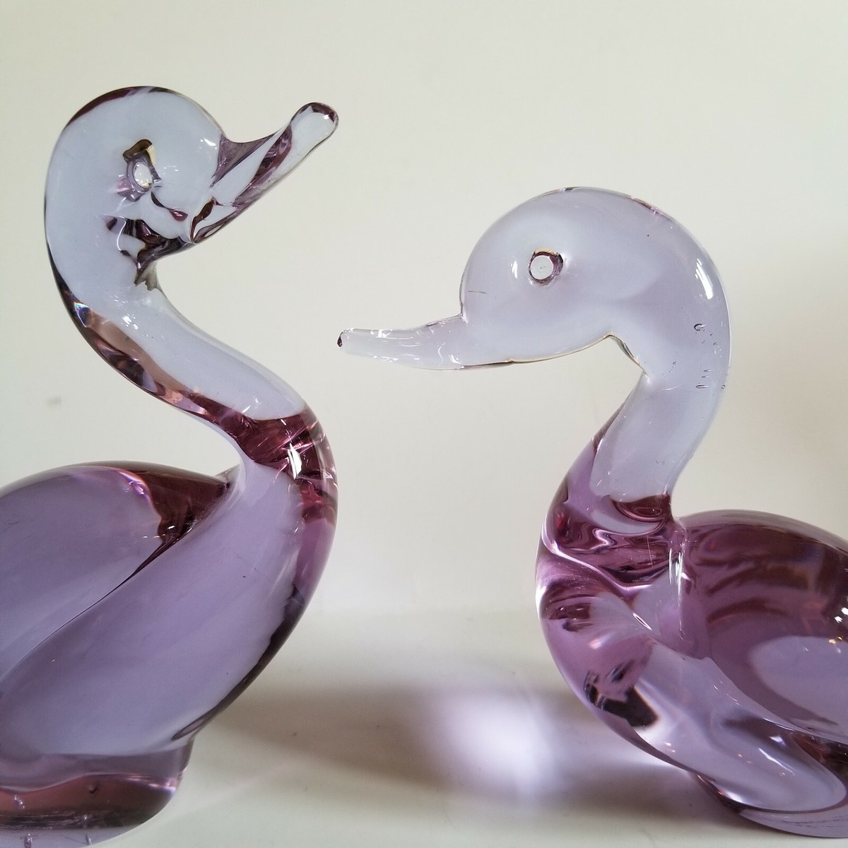 Vintage LICIO ZANETTI early MURANO Art Glass COLOR CHANGE Mallard 