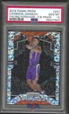 CAMERON JOHNSON 2019-20 PANINI PRIZM SILVER DISCO VARIATION RC SP PSA 10 GEM