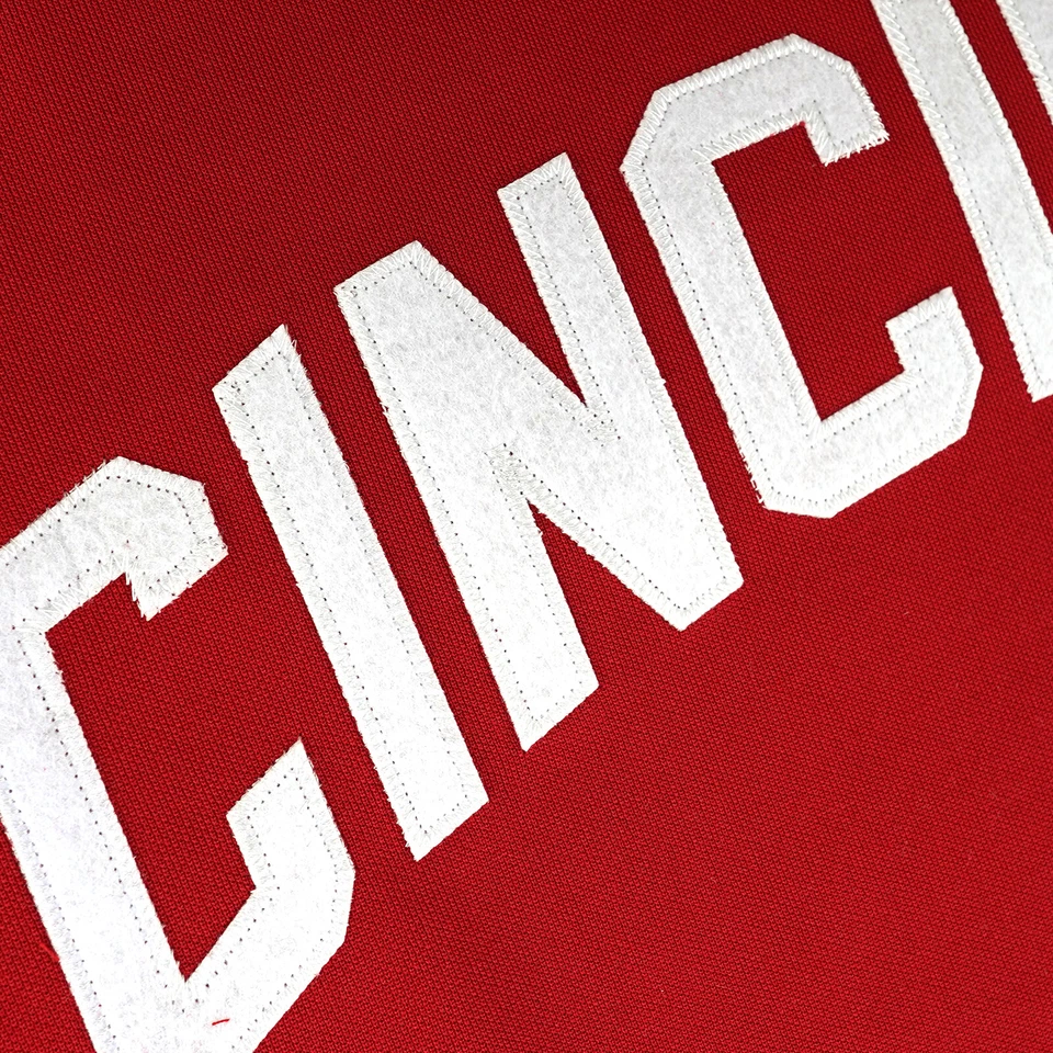 Johnny Bench Cincinnati Reds Cooperstown Throwback Men's Red Jersey - Image 3 of 4