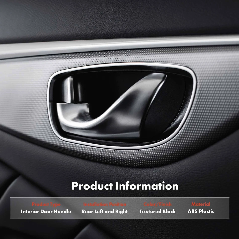 2x Rear Left & Right Side Texture Black Interior Door Handle for Ford Windstar Foto 2 de 4