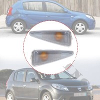 2X Seitenblinker FüR Dacia Sandero B90 2008- Blinker Weiß R+L W5W Set Neuf !!