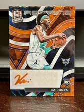 2021-22 PANINI SPECTRA KAI JONES ASPIRING AUTOGRAPHS ORANGE PRIZM ROOKIE  /15🔥
