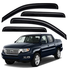 For 2006-2014 Honda Ridgeline Crew Cab Tape-on Rain Guard Window Visor Deflector