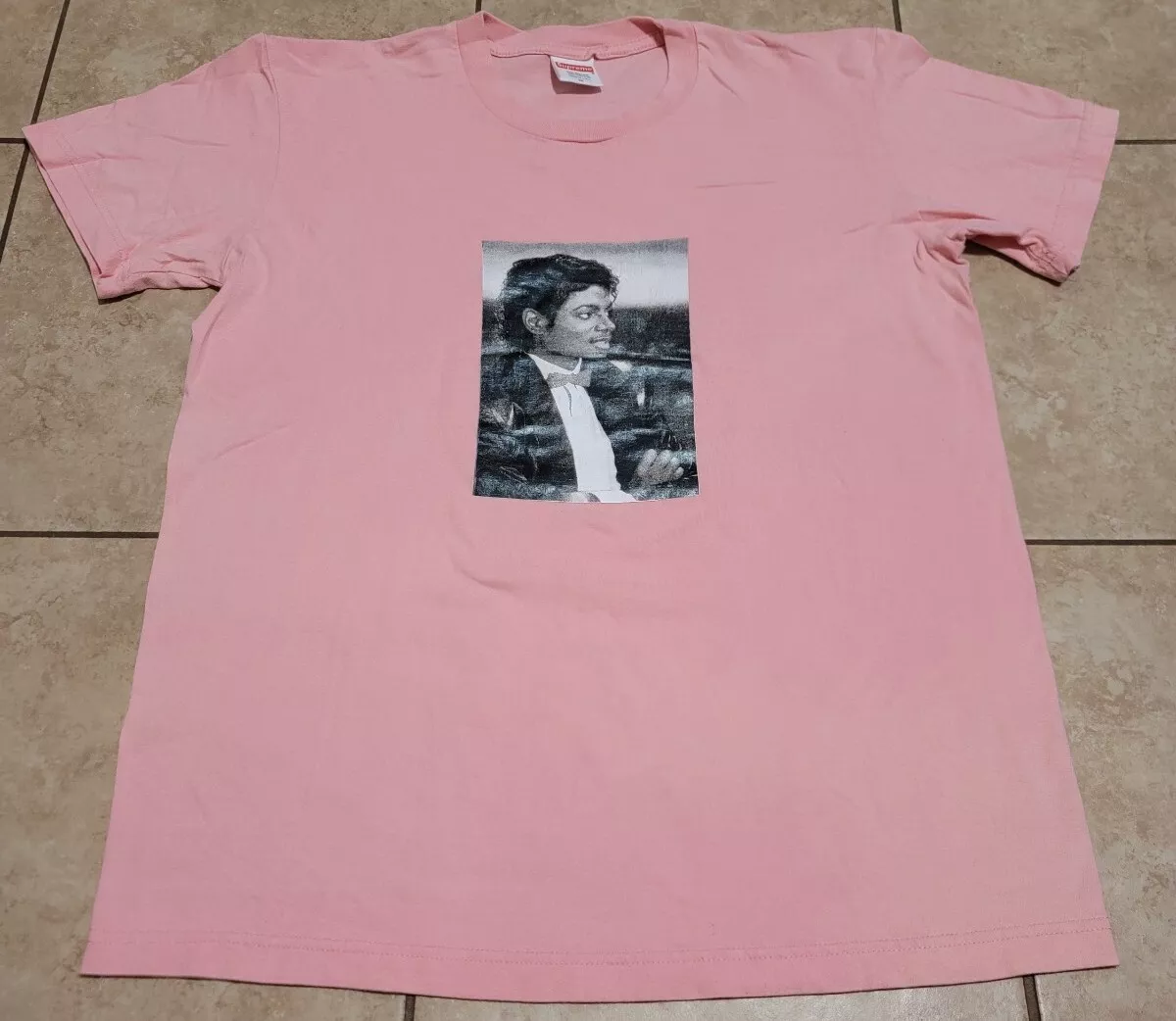 Supreme Michael Jackson Tee Bright Coral T Shirt Medium