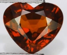 RED GARNET 9 MM HEART CUT ALL NATURAL
