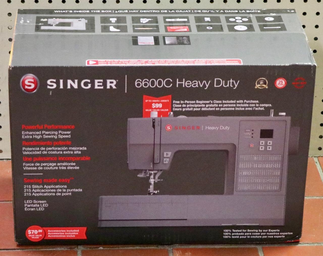 NEW Singer HD6600C 215Stitch Heavy Duty Metal Frame Sewing Machine