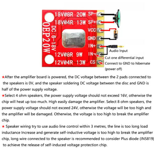 High Quality Mini OEP30W Mono Digital Amplifier Board Module DIY Kit 30W D Class - Picture 4 of 6