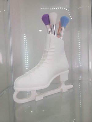 Ice Skate Makeup Brush Holder -Vanity & Home Decor Makeup Organizer and Brush Ho