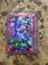 2021 Panini Prizm Red Cracked Ice Prizm #150 Jamaal Williams Lions!/Saints B-10