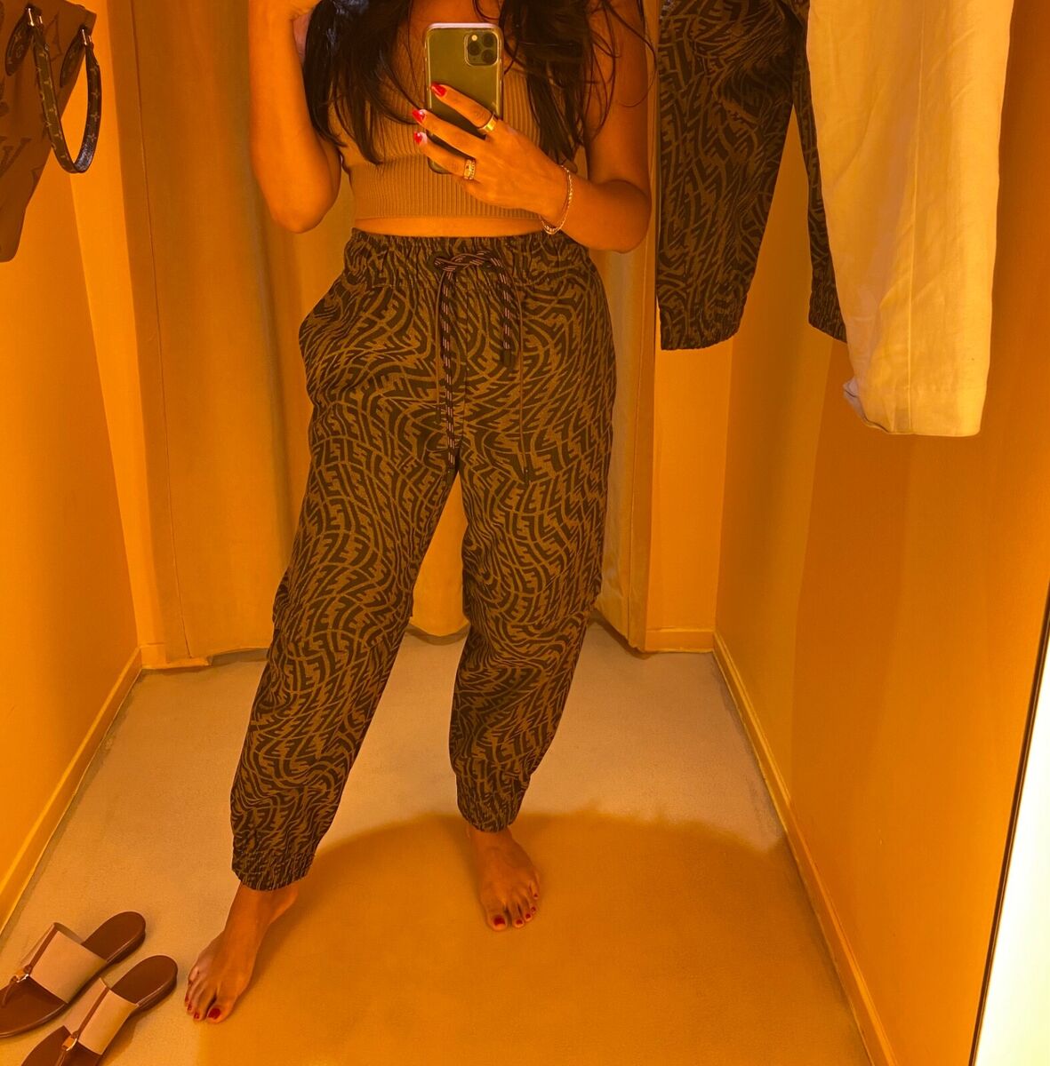 NWT Fendi FF vertigo jacquard track pants women, IT40/US4 NWT Fendi FF vertigo jacquard track pants women, IT40/US4