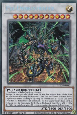 Psi-Endbestrafer DIFO-DE043 Secret Rare Dimension Force Yugioh Karte Deutsch