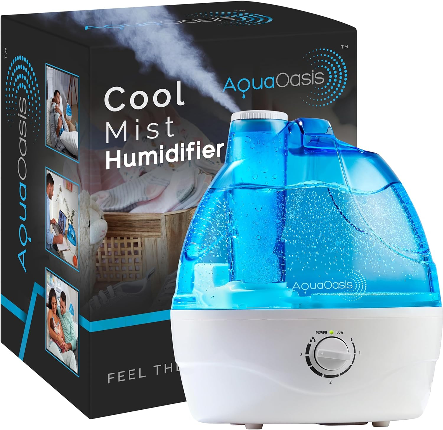 &trade; Cool Mist Humidifier (2.2L Water Tank) Quiet Ultrasonic Humidifiers for Bedroo