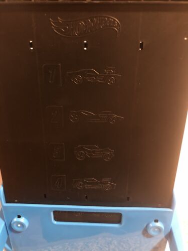 VINTAGE HOT WHEELS 20 CARS STORAGE/CARRY CASE 4 LINE TRACK WITH RACE RAMP - Picture 8 of 11