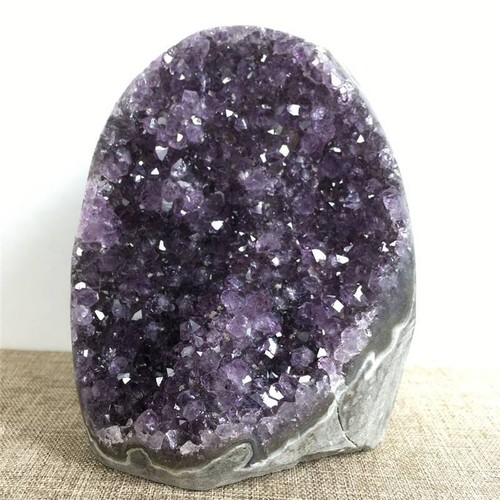 Natürlich Amethyst Quarz Bergkristall Cluster Druse Stein Probe Verzierung Reiki - 第 6/20 張圖片