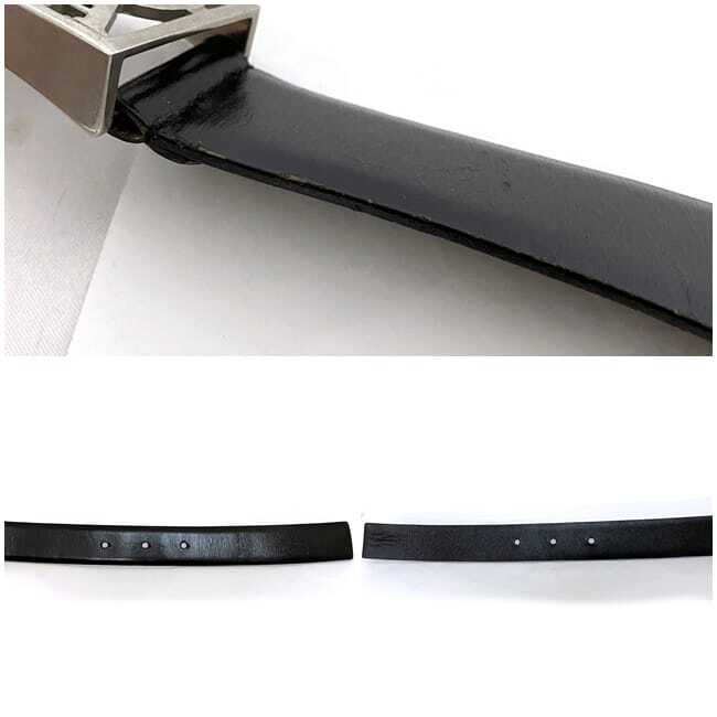 Prada Belt ec-21818 Black Silver Good Condition 30mm Waist Prada Belt ec-21818 Black Silver Good Condition 30mm Waist