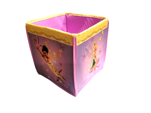 Disney Fairies Tinker Bell Storage Box Organizer 8.5" x 8.5" x 8.5" -Great Gift!