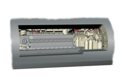 CMK MPM U-Boot IXC Diesel Engine Section Dieselmotorenraum 1:72 Bausatz N72017