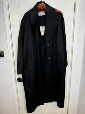 Studio Nicholson Nwt Women's Size 1 Long Trench Coat Darkest Navy- Belt Missing