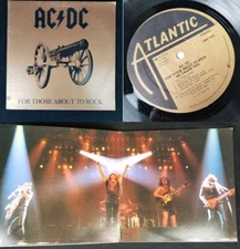 AC/DC For Those About To Rock 33 record album vinyl 1981 SD11111 FIRST PRESSING