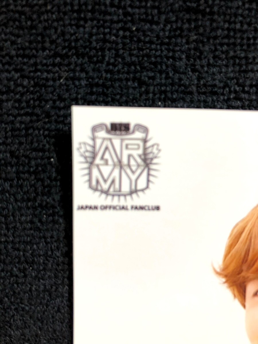 BTS JAPANofficialFUNCLUB メッセージカード BTS JAPANofficialFUNCLUB メッセージカード