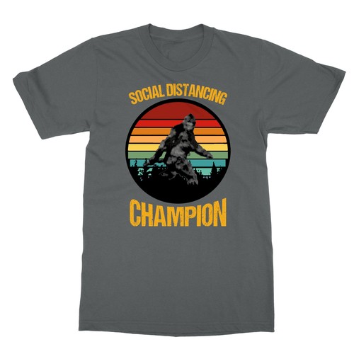 bigfoot social distancing champion shirt