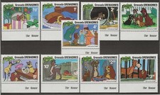 Disney 1981 Grenada Grenadines - Christmas 1981 Complete Set of 9 - MNH