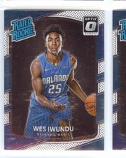 WES IWUNDU 2017-18 PANINI DONRUSS OPTIC RATED ROOKIE RC #168 ORLANDO MAGIC