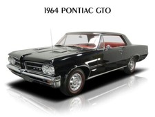 1964 Pontiac Gto In Black New Metal Sign 12x16 Free Shipping