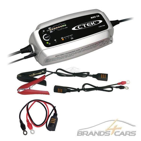 Ctek MXS 10 BatterieladegerÄT LadegerÄT + Schnellkontaktkabel M8 31799675-image