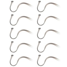 10 Pcs Silk Hair Extensions Clips Hairpiece Pieces Hair Accessories