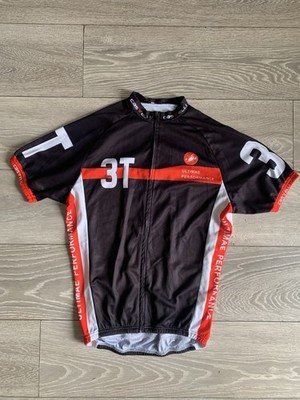 Castelli Ultimate Performance kurzärmliges Herren-Radoberteil Large schwarz durchgehender Reißverschluss