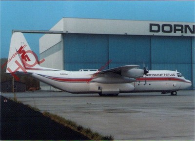 Ansichtskarte: WIRTSCHAFTSFLUG LOCKHEED L-100-30 HERCULES N4110M