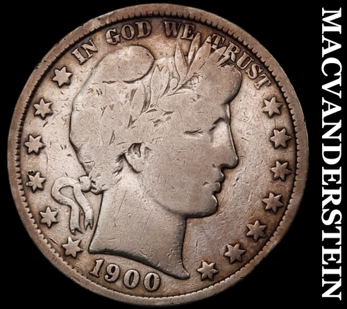 1900 Silver Barber Half Dollar-Scarce Better Date No Reserve #i4593