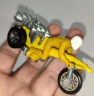 Vintage 1972 Hot Wheels RRRumblers Roamin' Candle Yellow + Rider #5 Mattel HK VG