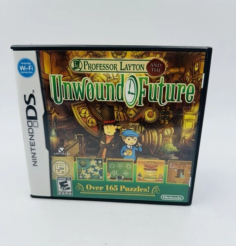 Professor Layton and the Unwound Future (Nintendo DS) complete W/ box + Manuals