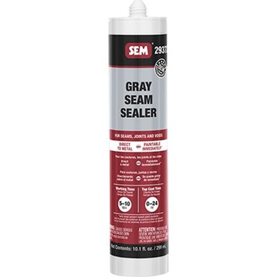 Gray 10.1oz Tube Body Seam Sealer for Interior and Exterior Seams/Joints/Voids